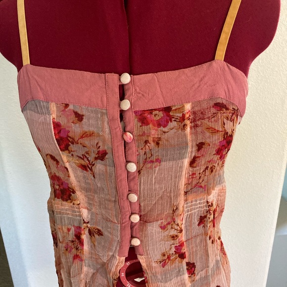 Anthropologie Feather and bone long sheer tank - Picture 2 of 6